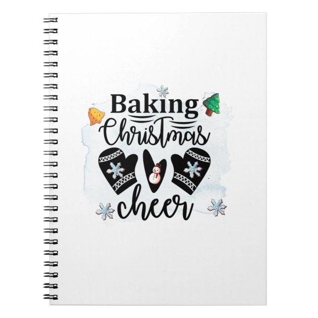 Backen Weihnachtsgeschenk Notizblock (Vorderseite)