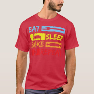 Backend Köche essen schlafend backen Wiederholung T-Shirt
