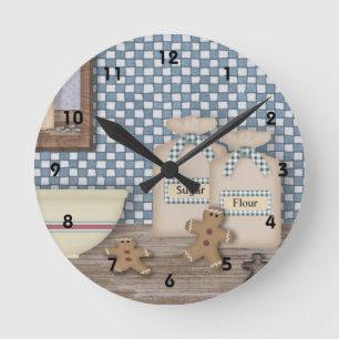 Backende Zuckerkuchen-Wanduhr Runde Wanduhr