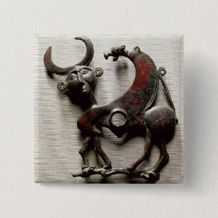 Backenstück eines Pferds biss in Form eines Button