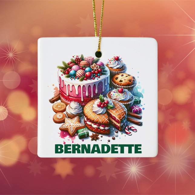 Backenthusiasten Personalisierte Weihnachten Keramikornament (Von Creator hochgeladen)