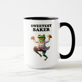 Bäcker 4 Frosch, kochen, Toto, KI generiert Tasse