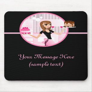 Bäcker/Bäckerei-/Gebäck-Koch Mousepad Entwurf 4