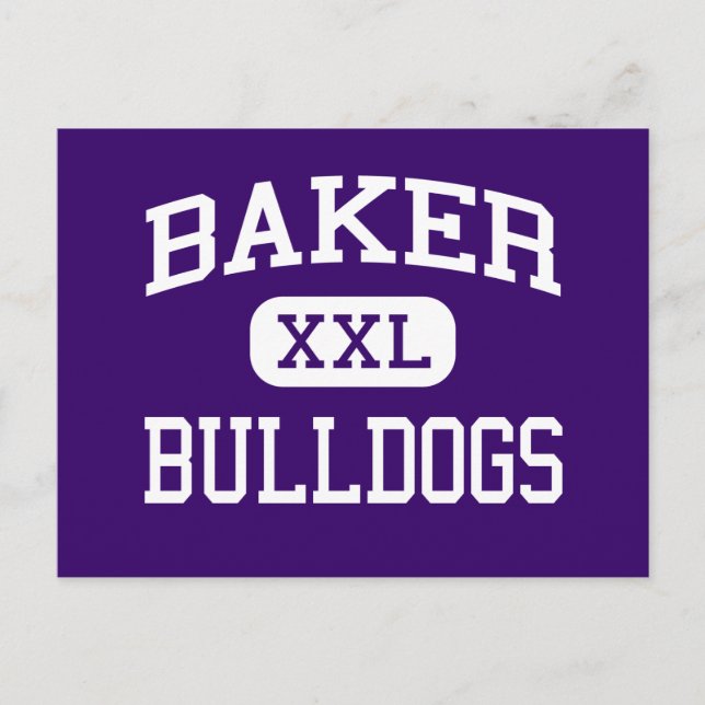 Bäcker - Bulldogs - Senior - Baker City Oregon Postkarte (Vorderseite)