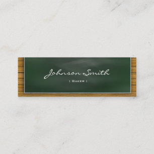 Bäcker - Cooles Blackboard Personal Mini Visitenkarte