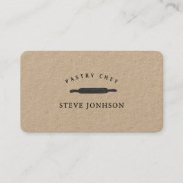 Bäcker, die Button-berufliches modernes Visitenkarte