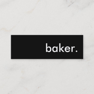 Bäcker. Mini Visitenkarte