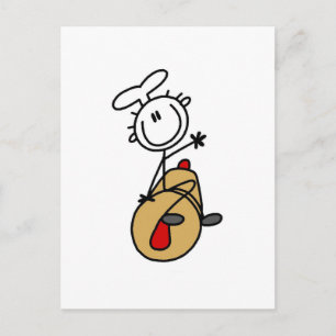 Bäcker mit Nudelholz T-Shirts und Geschenke Postkarte