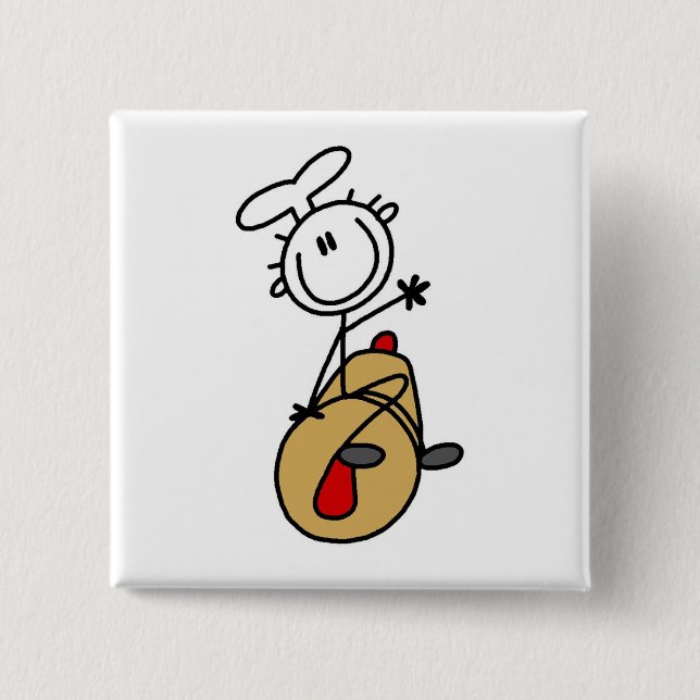 Bäcker mit Rollen-Button-T-Shirts und Geschenken Button (Vorderseite)