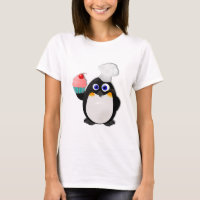 Bäcker-Pinguin mit kleinem Kuchen II