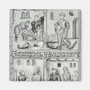 Bäcker von York, A.D, 1595-96 Magnet