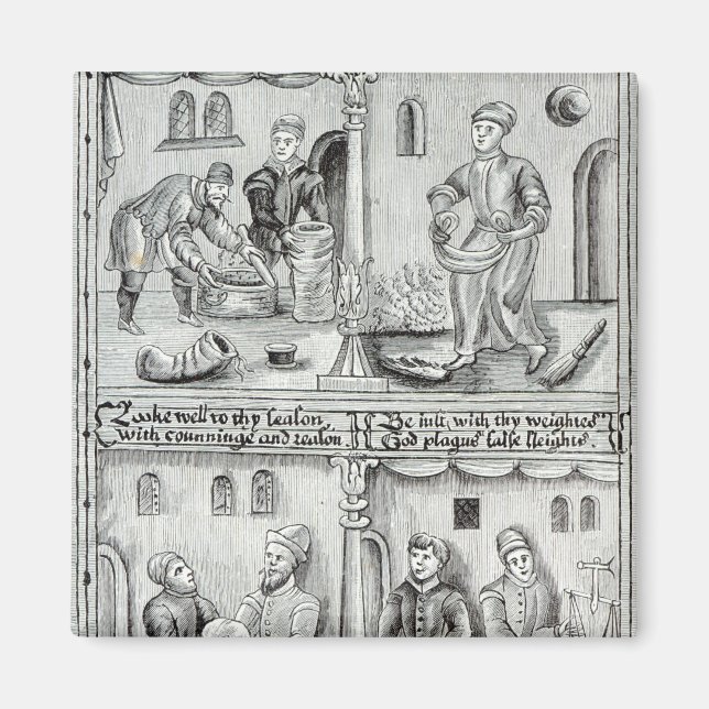 Bäcker von York, A.D., 1595-96 Magnet (Vorne)