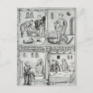 Bäcker von York, A.D., 1595-96 Postkarte
