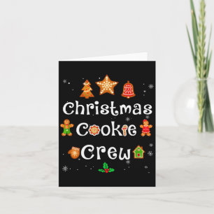 Bäcker Weihnachtsplätzchen Crew Familie Backteam H Karte