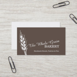 Bäckerbäckereiweizenkorn-Braun-Visitenkarten Visitenkarte