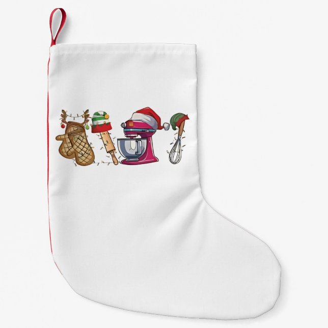 Bäckerei Bäckerei Bäckerei Küchenarbeit Kleiner Weihnachtsstrumpf (Vorderseite)