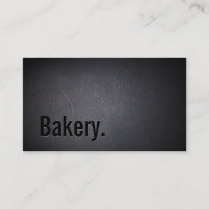 Bäckerei Beruflich dunkel Minimalistisch Visitenkarte
