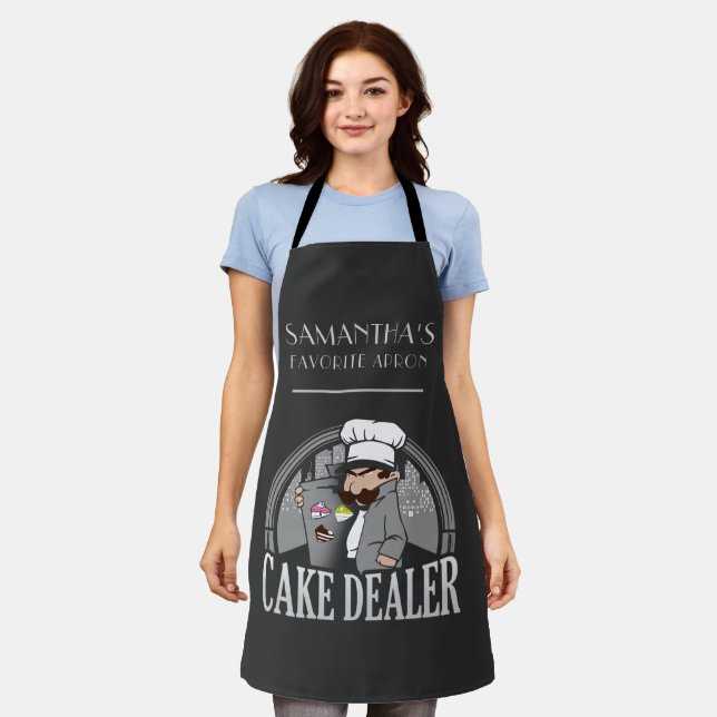 Bäckerei Besitzer Kuchenhändler Personalisiert Schürze (Getragen)