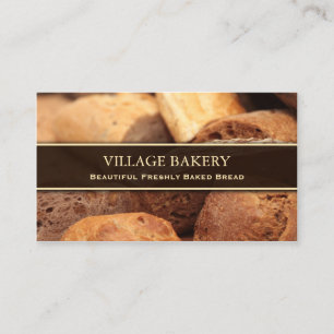 Bäckerei-/Brot-Foto-Geschäfts-Karten-Schablone Visitenkarte