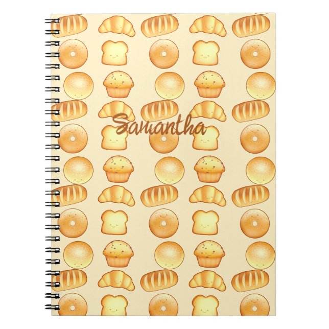 Bäckerei Brot Leckereien Notizblock (Vorderseite)