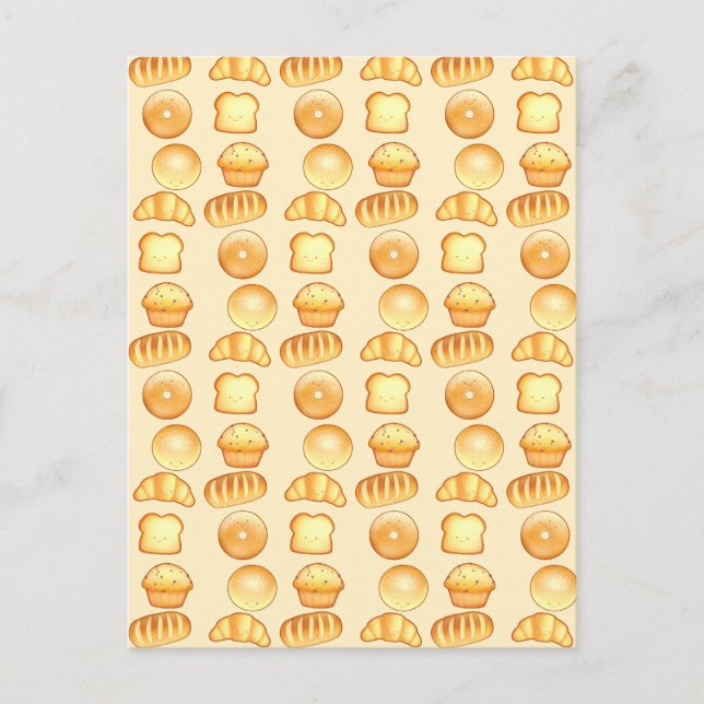 Bäckerei Brot Leckereien Postkarte (Vorderseite)