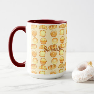 Bäckerei Brot Leckereien Tasse