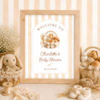 Bäckerei-Brötchen im Ofen-Baby-Shower-Willkommen