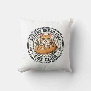 Bäckerei Brotlaib Katze Katzenmutter Geschenkidee Kissen