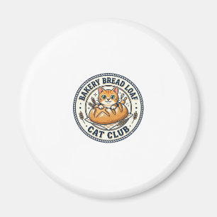 Bäckerei Brotlaib Katze Katzenmutter Geschenkidee Magnet