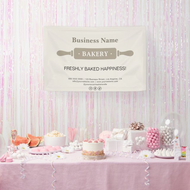 Bäckerei Button Business Banner (Party)