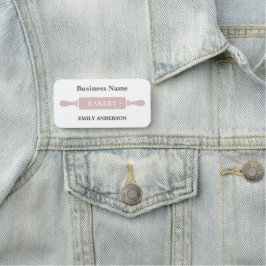 Bäckerei Button Weißes und rosa Geschäft