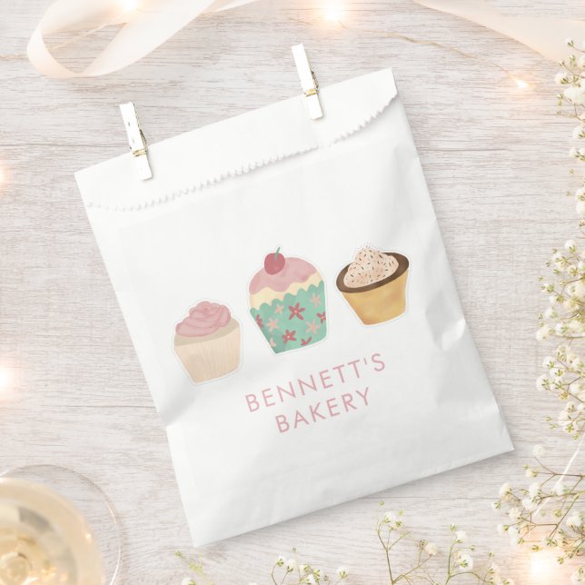 Bäckerei Café Cupcake Geschäftsreise Geschenktütchen (Ausgeschnitten)