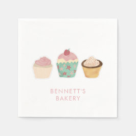 Bäckerei Café Cupcake Geschäftsreise Serviette