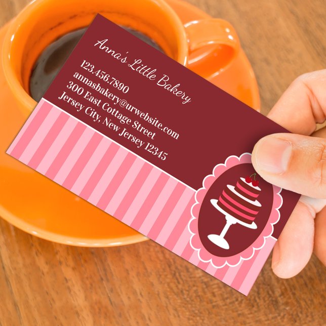 Bäckerei Cake Business Cards Visitenkarte (Von Creator hochgeladen)