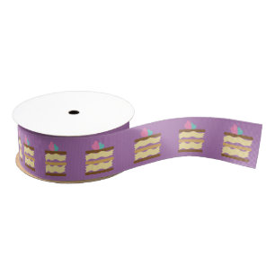 Bäckerei Cake Slice mit Herz Ripsband