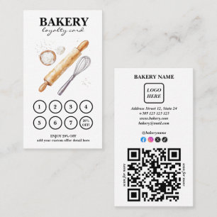 Bäckerei Cakes QR Code Loyalität Karte