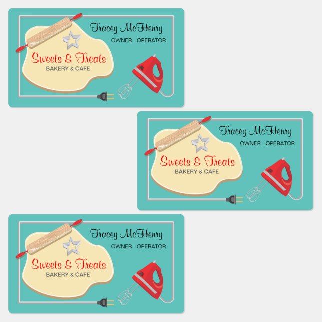 Bäckerei Cookie Business Stickers Etiketten (Gruppe)
