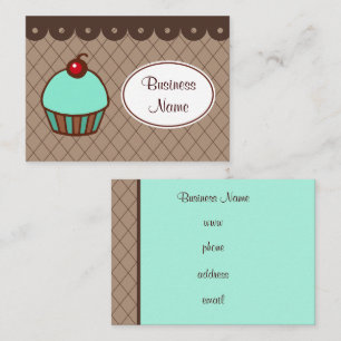 Bäckerei-Cupcake-Geschäftskarten Visitenkarte