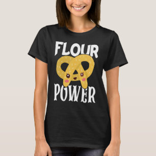 Bäckerei Donut Backmehl Power Konditorei Kuchen T-Shirt