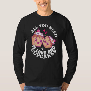 Bäckerei Donut Liebe und Cupcakes Backkuchen Bäcke T-Shirt