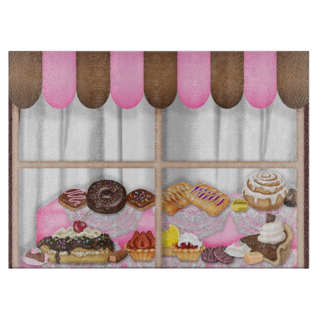 Bäckerei-Fensterglasschneidenbrett Schneidebrett (Vorderseite)