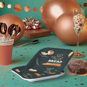 Bäckerei Frischbrot Pappteller