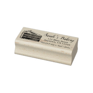 Bäckerei gebacken durch Karottenschicht Kuchen Sli Gummistempel