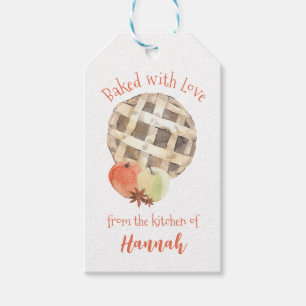 Bäckerei, gebacken mit Liebe-Geschenketiketts Geschenkanhänger