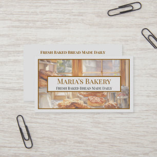 Bäckerei-Geschäft-Cafe Visitenkarte