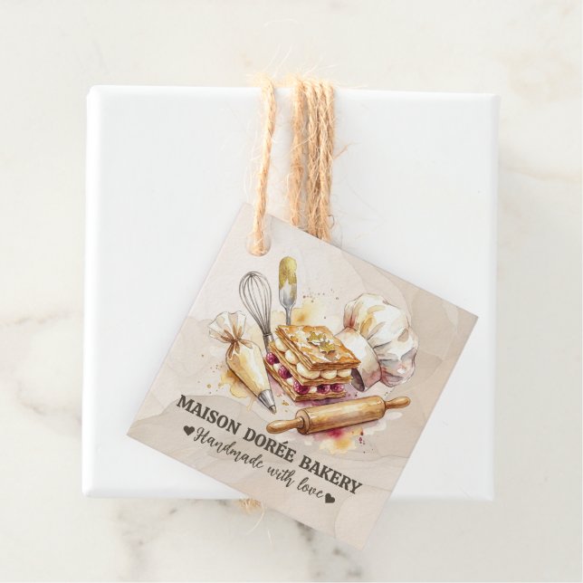 Bäckerei Geschäft Konditor Dessert Süßigkeiten Kuc Geschenkanhänger (Beispiel)