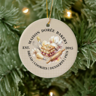 Bäckerei Geschäft Konditor Dessert Süßigkeiten Kuc Keramik Ornament