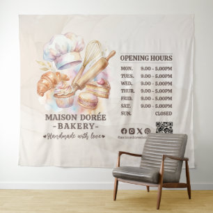Bäckerei Geschäft Konditor Dessert Süßigkeiten Kuc Wandteppich