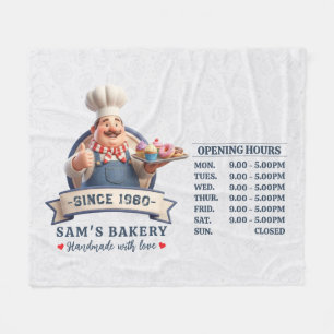 Bäckerei Geschäft Konditor Desserts Süßigkeiten Ku Fleecedecke