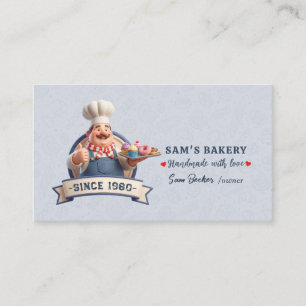 Bäckerei Geschäft Konditor Desserts Süßigkeiten Ku Visitenkarte